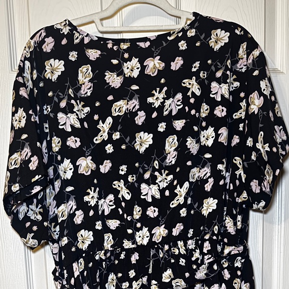 Nemidor | EUC Women’s Black Floral Midi Dress Size 20 - Picture 5 of 10